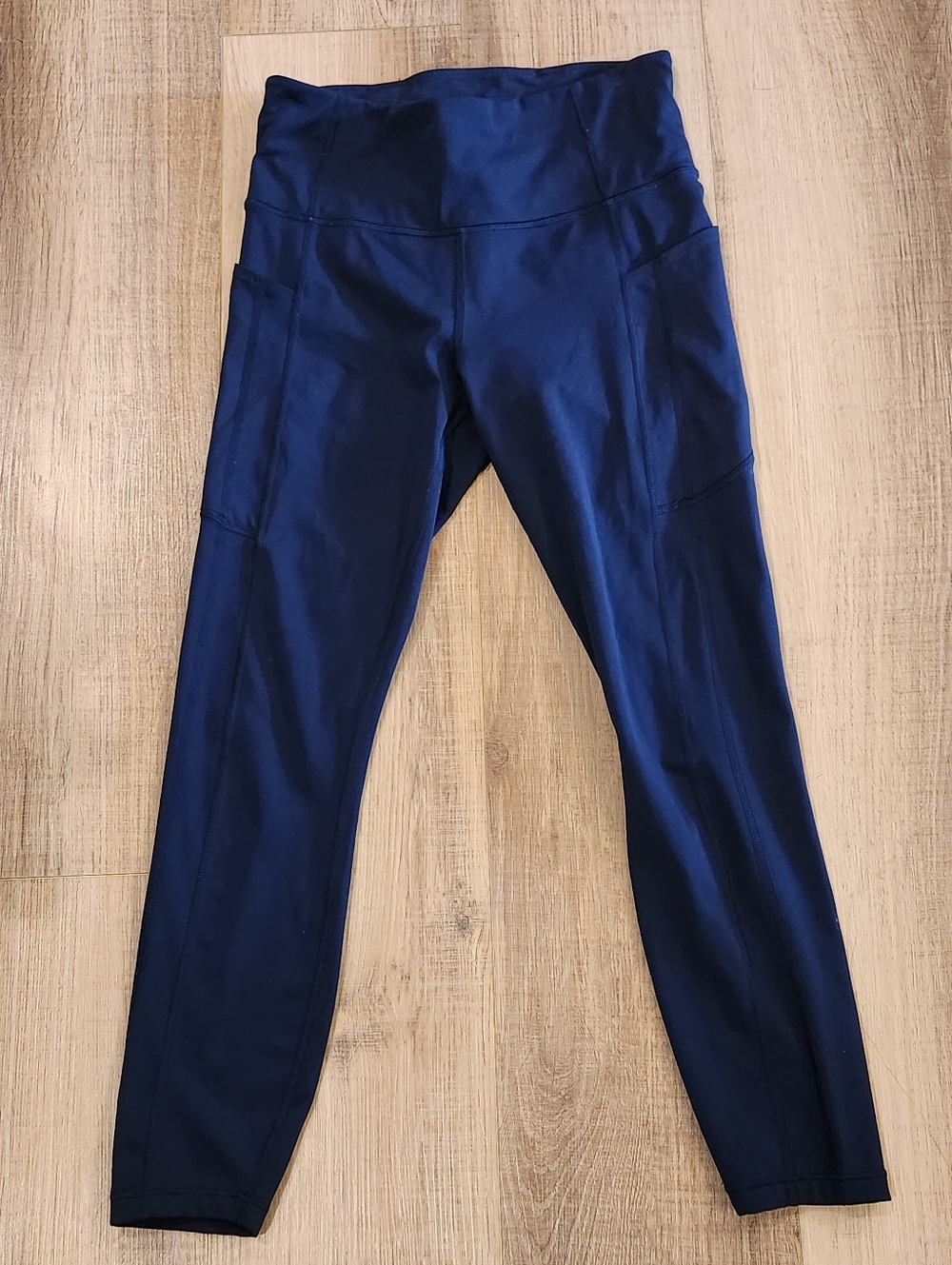 Athleta Ultimate Stash 7/8 Tight Leggings Women Small Blue High Rise Pocket Yoga